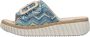 Rieker Sleehakmuiltjes Zomerschoen strandschoen huisschoen met praktische klittenbandsluiting - Thumbnail 17