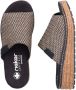 Rieker dames slipper Zwart multi - Thumbnail 14