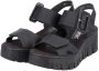 Rieker Sleehaksandaaltjes zomerschoen sandaal sleehak met plateau - Thumbnail 9