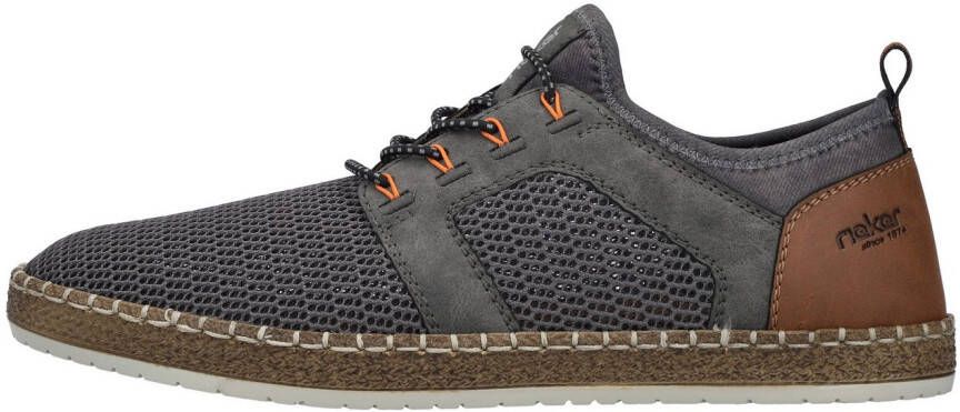 Rieker Slip-on sneakers instapschoen slippers vrijetijdsschoen elastische instap elastiek