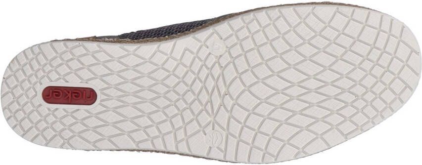 Rieker Slip-on sneakers instapschoen slippers vrijetijdsschoen elastische instap elastiek
