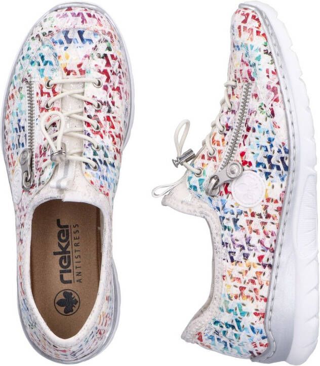 Rieker Slip-on sneakers instapschoen vrijetijdssneaker lage schoen met memosoft-inrichting