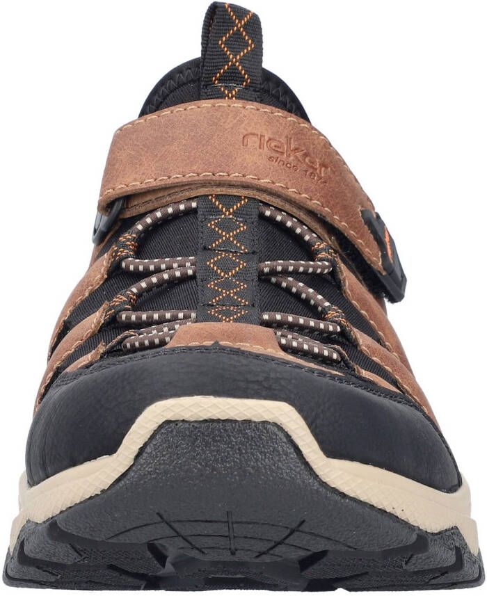 Rieker Slip-on sneakers instapschoen trekking schoen outdoorschoen met luchtige perforaties
