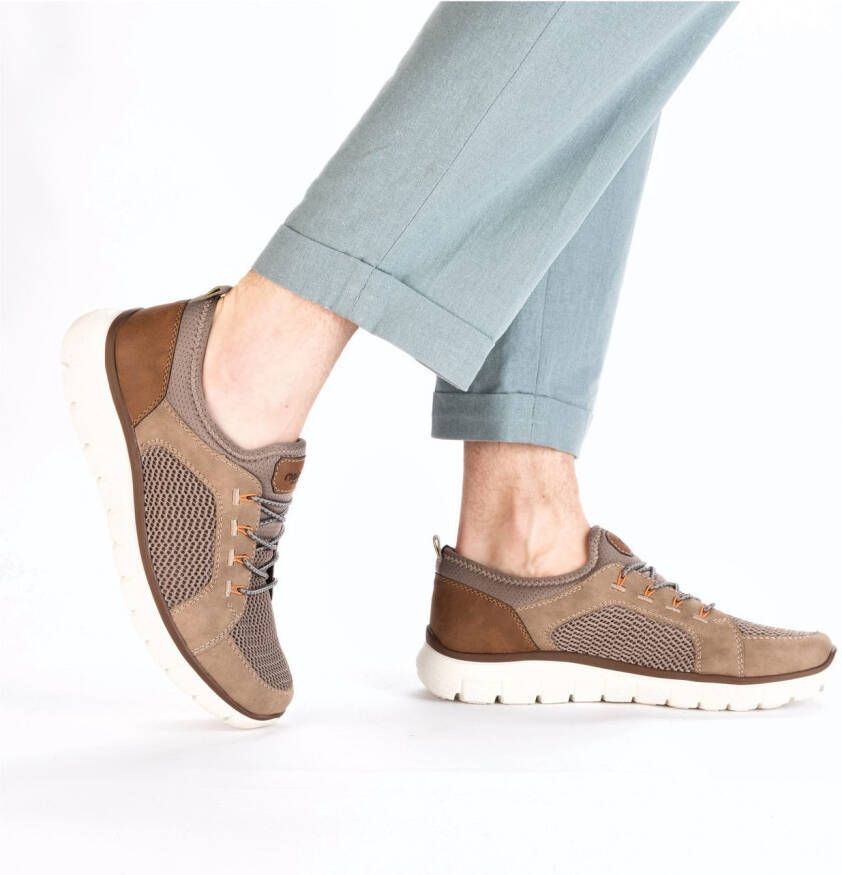 Rieker Slip-on sneakers instapschoen slipper vrijetijdsschoen elastische band en lichte zool