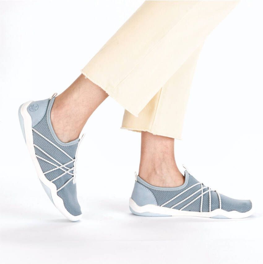 Rieker Slip-on sneakers blote voeten schoen instapschoen slipper in vegan verwerking