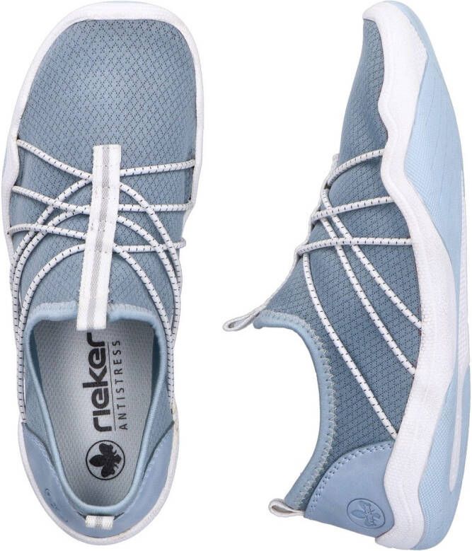 Rieker Slip-on sneakers blote voeten schoen instapschoen slipper in vegan verwerking