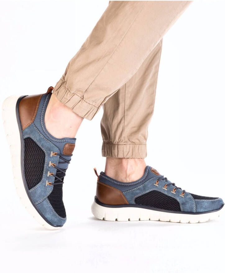 Rieker Slip-on sneakers instapschoen slipper vrijetijdsschoen elastische band en lichte zool