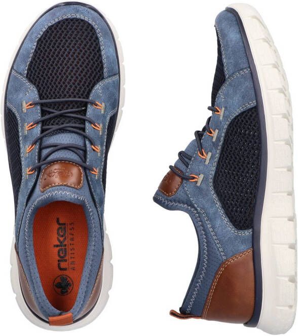 Rieker Slip-on sneakers instapschoen slipper vrijetijdsschoen elastische band en lichte zool