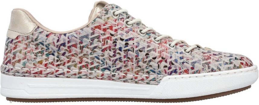 Rieker Slip-on sneakers instapschoen lage schoen vrijetijdsschoen met gewatteerde schacht