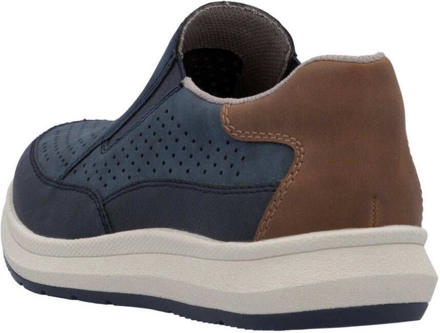 Rieker Slip-on sneakers slipper instapschoen lage schoen met zij-elastische inzetten