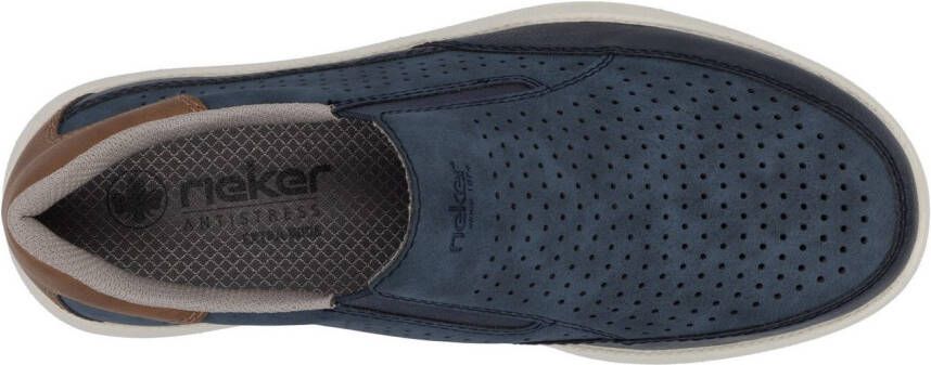 Rieker Slip-on sneakers slipper instapschoen lage schoen met zij-elastische inzetten