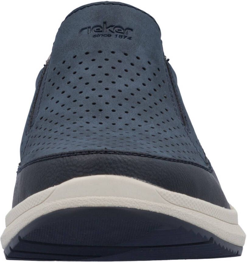 Rieker Slip-on sneakers slipper instapschoen lage schoen met zij-elastische inzetten