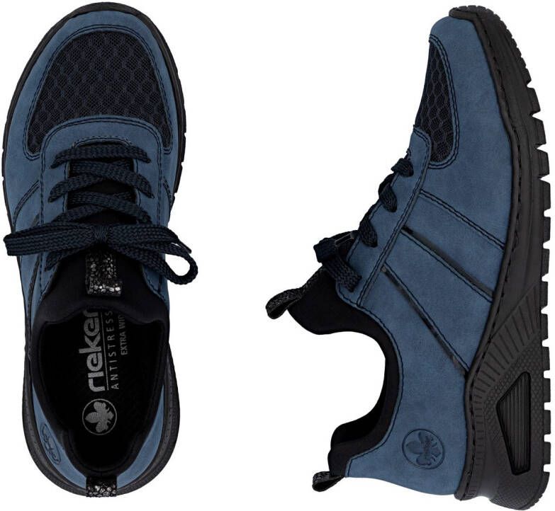 Rieker Slip-on sneakers Instapschoen lage schoen vrijetijdssneaker zachte MemoSoft-binnenzool
