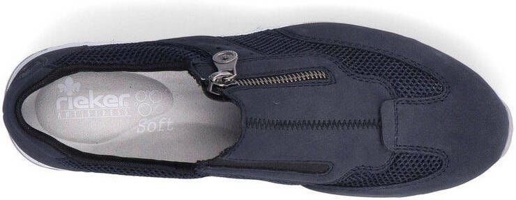 Rieker Slip-on sneakers Slippers instapschoenen vrijetijdsschoenen in materiaalmix