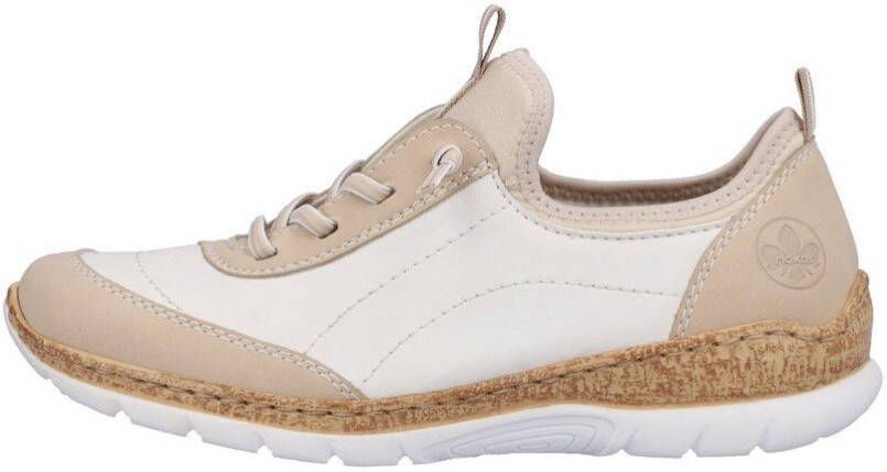 Rieker Slip-on sneakers Veterschoen halfschoen slipper met zachte MemoSoft binnenzool