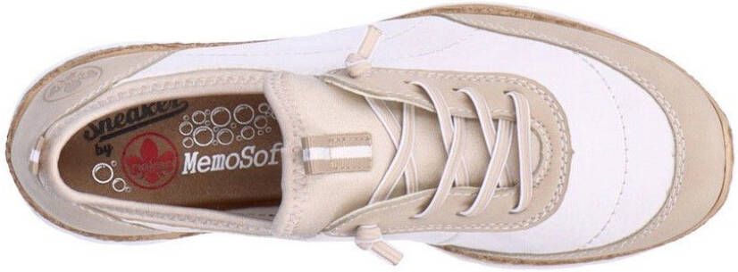Rieker Slip-on sneakers Veterschoen halfschoen slipper met zachte MemoSoft binnenzool