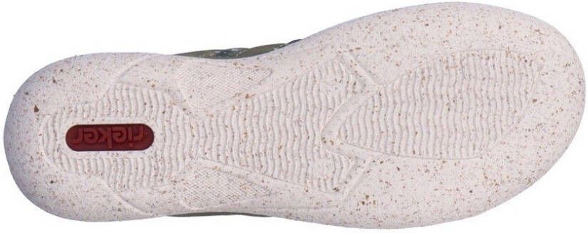 Rieker Slip-on sneakers Slipper instapschoen vrijetijdsschoen met bloemenprint