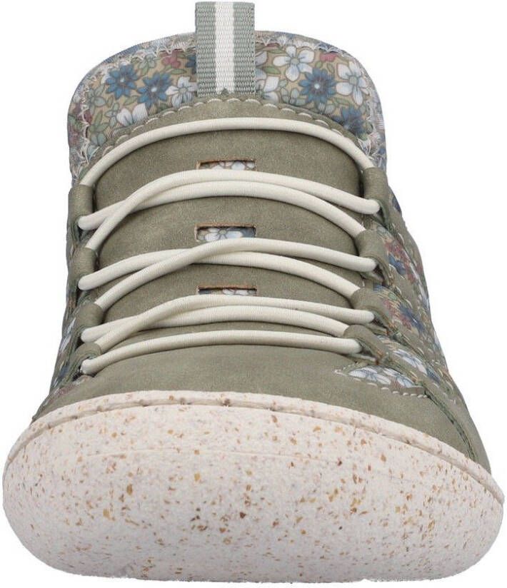 Rieker Slip-on sneakers Slipper instapschoen vrijetijdsschoen met bloemenprint