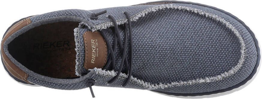 Rieker Slip-on sneakers met contrastbeleg