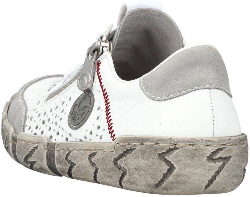 Rieker Slip-on sneakers met zool in used-look vrijetijdsschoen lage schoen instapschoen