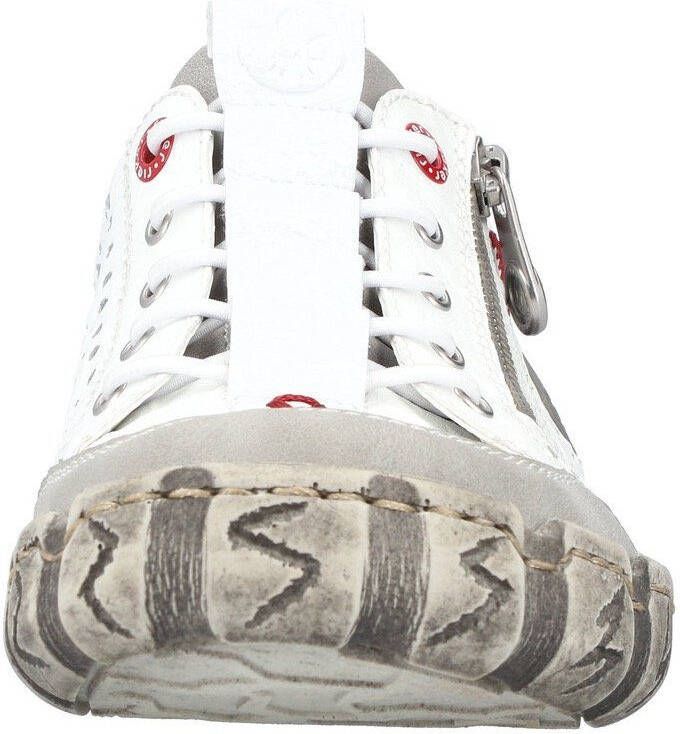 Rieker Slip-on sneakers met zool in used-look vrijetijdsschoen lage schoen instapschoen