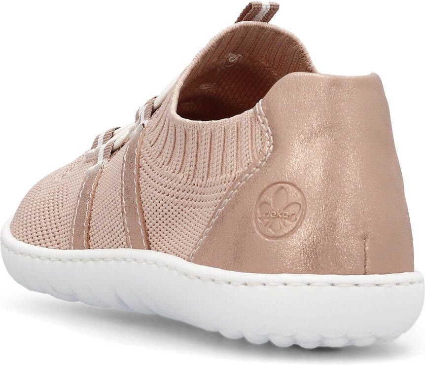 Rieker Slip-on sneakers Barefootschoenen slipper vrijetijdsschoen lage schoen met elastische brei-schaft
