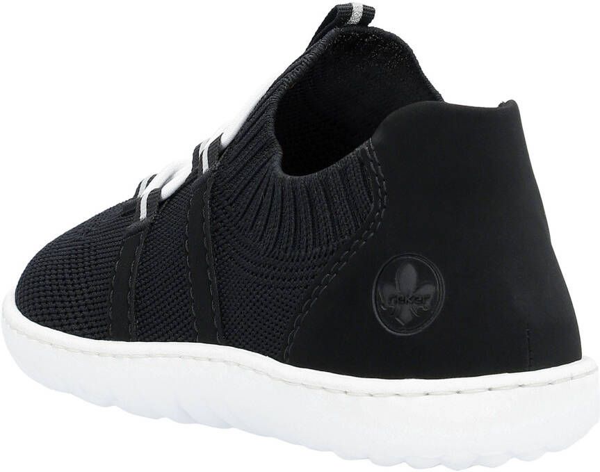 Rieker Slip-on sneakers Barefootschoenen slipper vrijetijdsschoen lage schoen met elastische brei-schaft