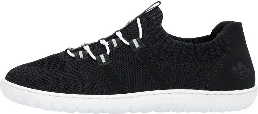 Rieker Slip-on sneakers Barefootschoenen slipper vrijetijdsschoen lage schoen met elastische brei-schaft