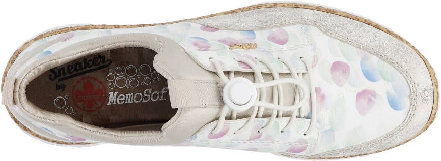Rieker Slip-on sneakers Slipper vrijetijdsschoen met zachte MemoSoft binnenzool