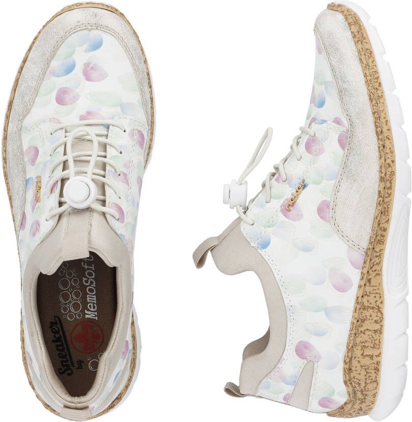 Rieker Slip-on sneakers Slipper vrijetijdsschoen met zachte MemoSoft binnenzool