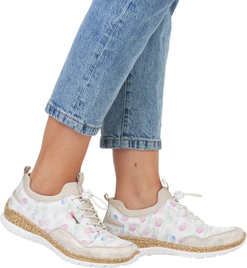 Rieker Slip-on sneakers Slipper vrijetijdsschoen met zachte MemoSoft binnenzool