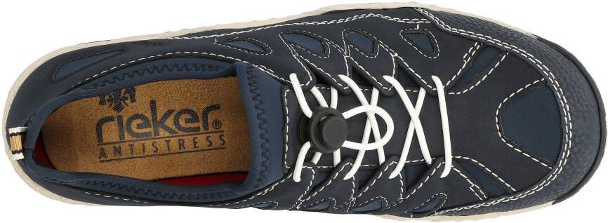 Rieker Slip-on sneakers Trekking Schoen vrijetijdsschoen Slipper met verwisselbaar voetbed