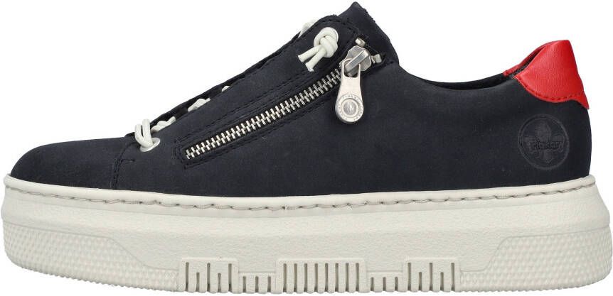 Rieker Plateausneakers Sneaker slip-on sneaker slipper met zachte leren binnenzool