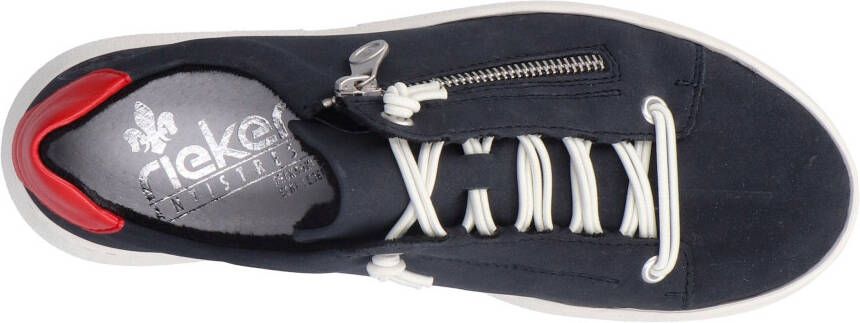 Rieker Plateausneakers Sneaker slip-on sneaker slipper met zachte leren binnenzool