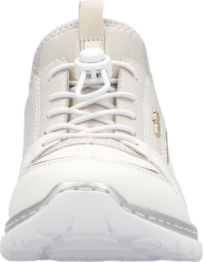Rieker Slip-on sneakers Slipper instapschoen vrijetijdsschoen met elastiek en elastische instap