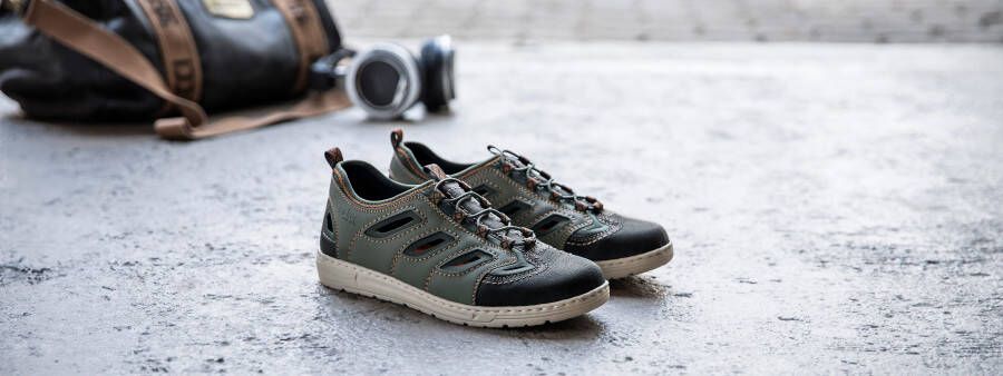 Rieker Slip-on sneakers trekking schoen sandaal zomerschoen met verwijderbare binnenzool