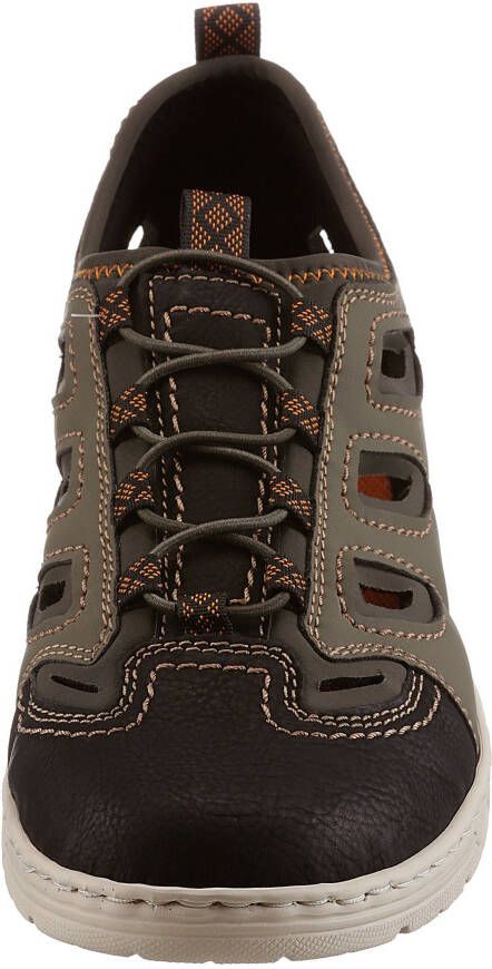 Rieker Slip-on sneakers trekking schoen sandaal zomerschoen met verwijderbare binnenzool