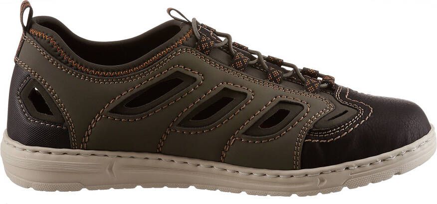 Rieker Slip-on sneakers trekking schoen sandaal zomerschoen met verwijderbare binnenzool