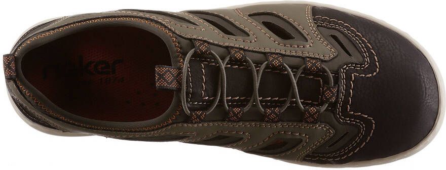 Rieker Slip-on sneakers trekking schoen sandaal zomerschoen met verwijderbare binnenzool