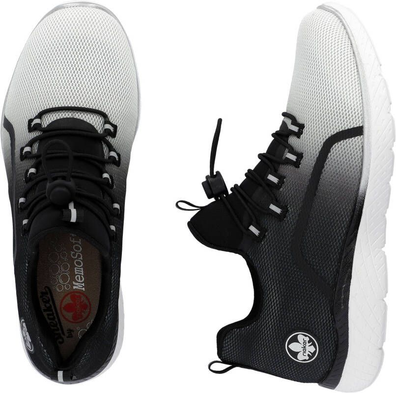 Rieker Slip-on sneakers Slipper vrijetijdsschoen met trendy kleurverloop