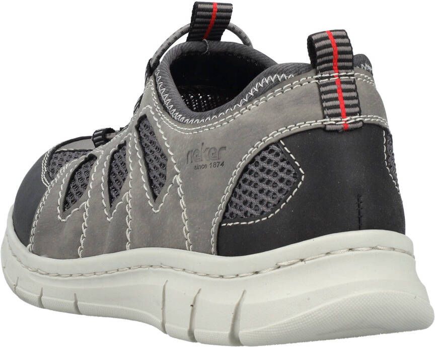 Rieker Slip-on sneakers trekking schoen outdoorschoen met aantrek-lussen aan de schacht