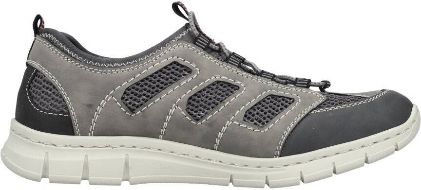 Rieker Slip-on sneakers trekking schoen outdoorschoen met aantrek-lussen aan de schacht