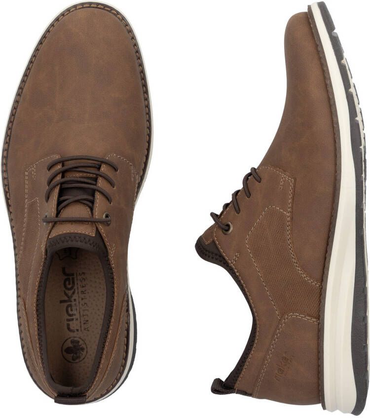 Rieker Slip-on sneakers instapschoen vrijetijdssneaker lage schoen met elastische instap