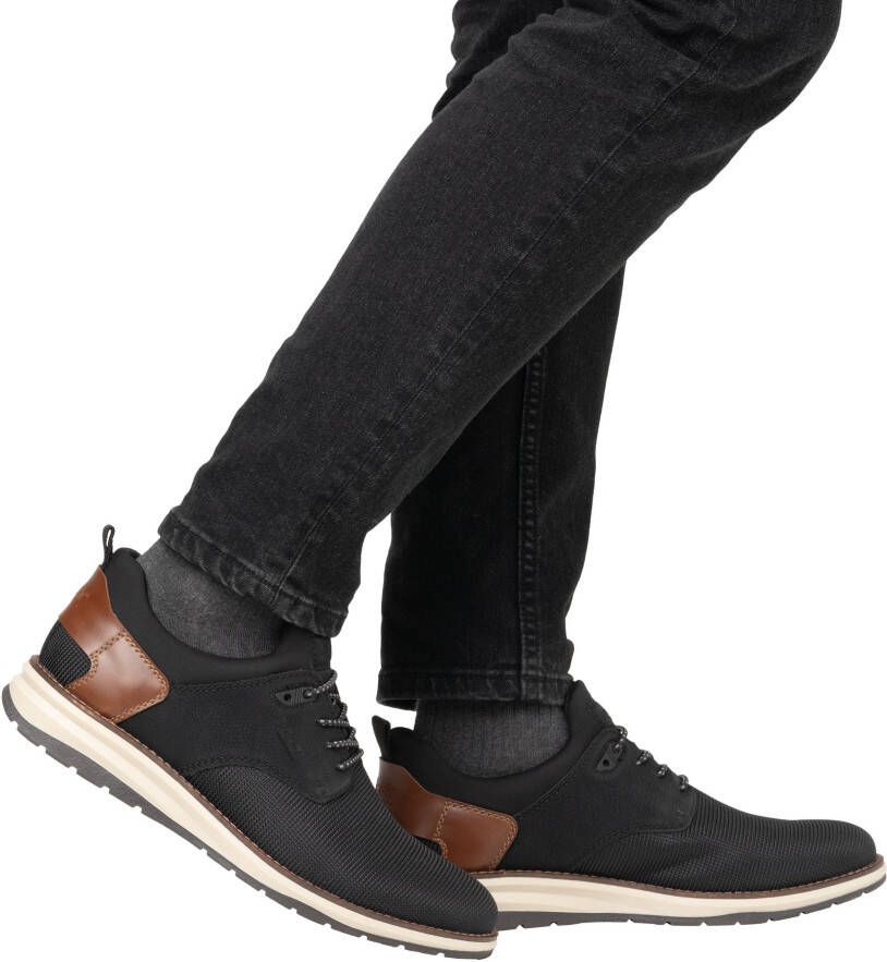 Rieker Slip-on sneakers lage schoen vrijetijdsschoen instapschoen met elastiek