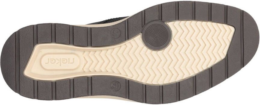 Rieker Slip-on sneakers lage schoen vrijetijdsschoen instapschoen met elastiek