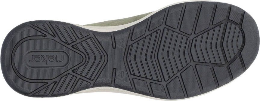 Rieker Slip-on sneakers instapschoen lage schoen vrijetijdsschoen met elastische instap