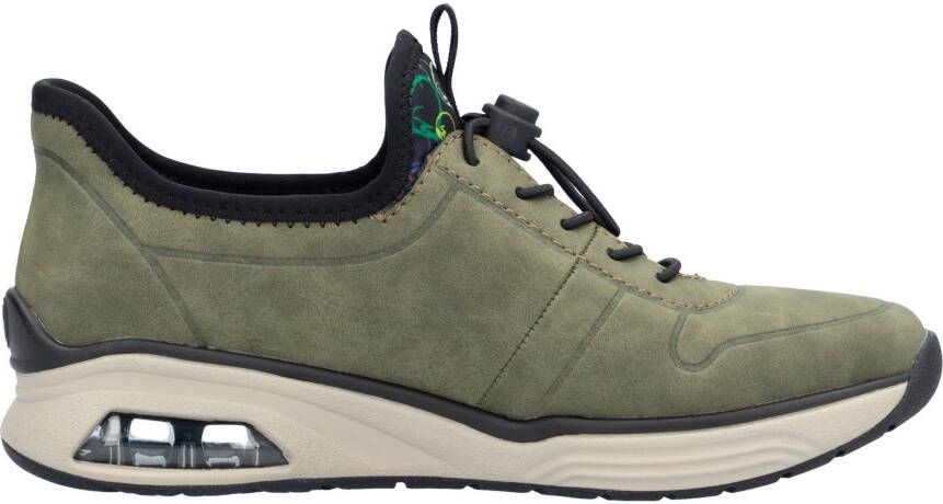 Rieker Slip-on sneakers instapschoen lage schoen vrijetijdsschoen met elastische instap
