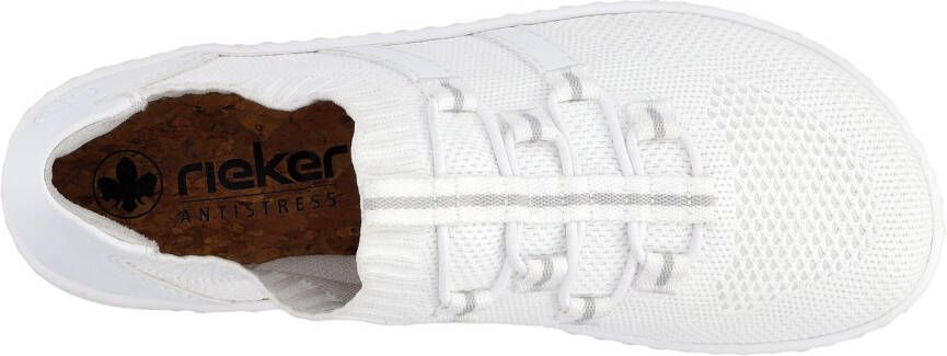 Rieker Slip-on sneakers Barefootschoenen slipper vrijetijdsschoen lage schoen met elastische brei-schaft