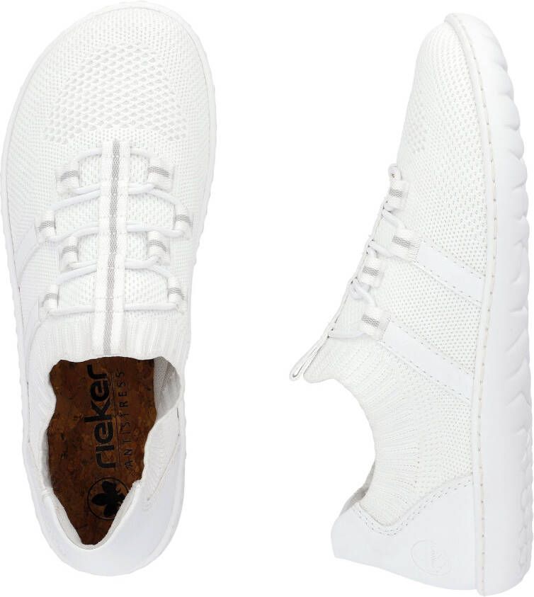 Rieker Slip-on sneakers Barefootschoenen slipper vrijetijdsschoen lage schoen met elastische brei-schaft