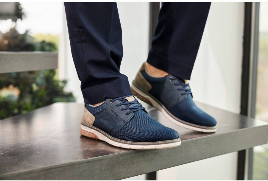 Rieker Slip-on sneakers Instapschoen lage schoen sneaker met elastiek voor gemakkelijke instap